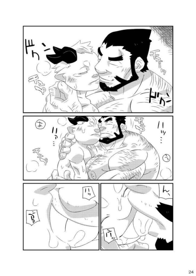 【BLエロ漫画】ガチムチ大工とショタの3Pアナルセックス。 (21)